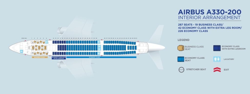 A330 Seating Capacity